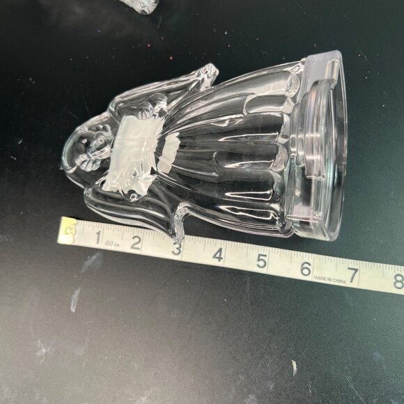 Mikasa Angel Tea Candle Holder & Bell Shaped Clear Crystal Candy Dish Christmas - Picture 12 of 13